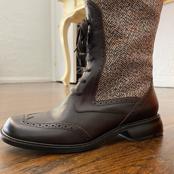 Matisse Shoes - Matisse Brown Tweed Tall Boots 8.5M